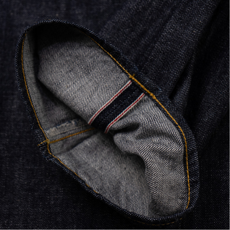 Джинсы Omoto Denim 0613Z Relax Fit 10 Oz Indigo Selvedge One Wash - L32 Zipper