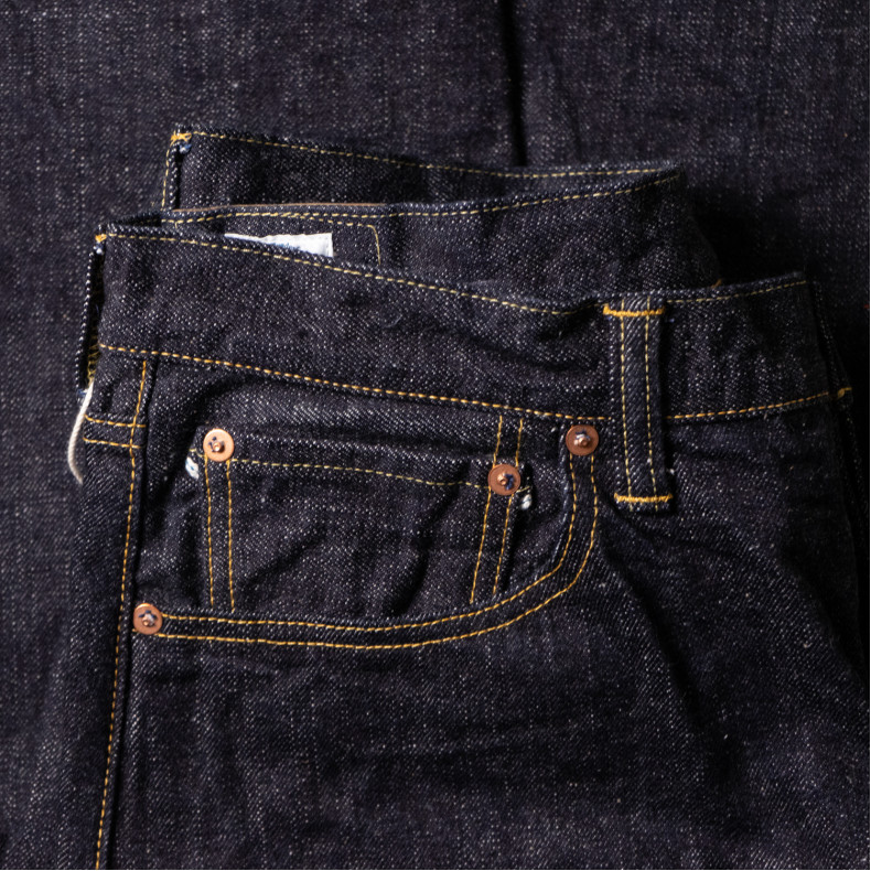 Джинсы Omoto Denim 0811 Loose Fit 15.5 Oz Slub Nep Indigo Selvedge One Wash