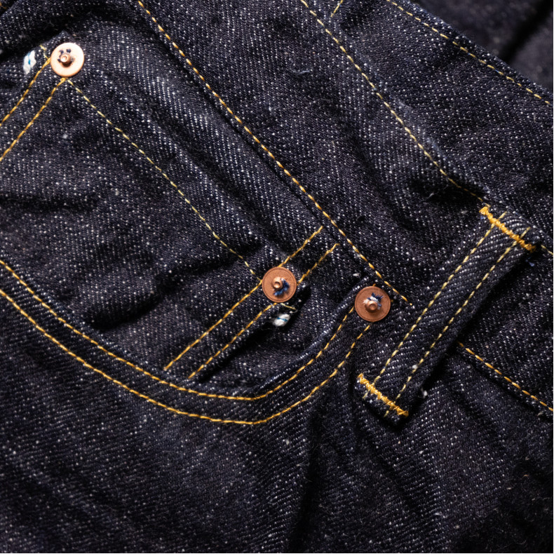 Джинсы Omoto Denim 0811 Loose Fit 15.5 Oz Slub Nep Indigo Selvedge One Wash