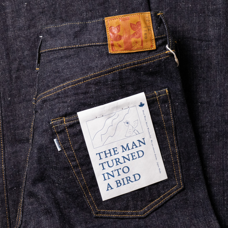 Джинсы Omoto Denim 0811 Loose Fit 15.5 Oz Slub Nep Indigo Selvedge One Wash