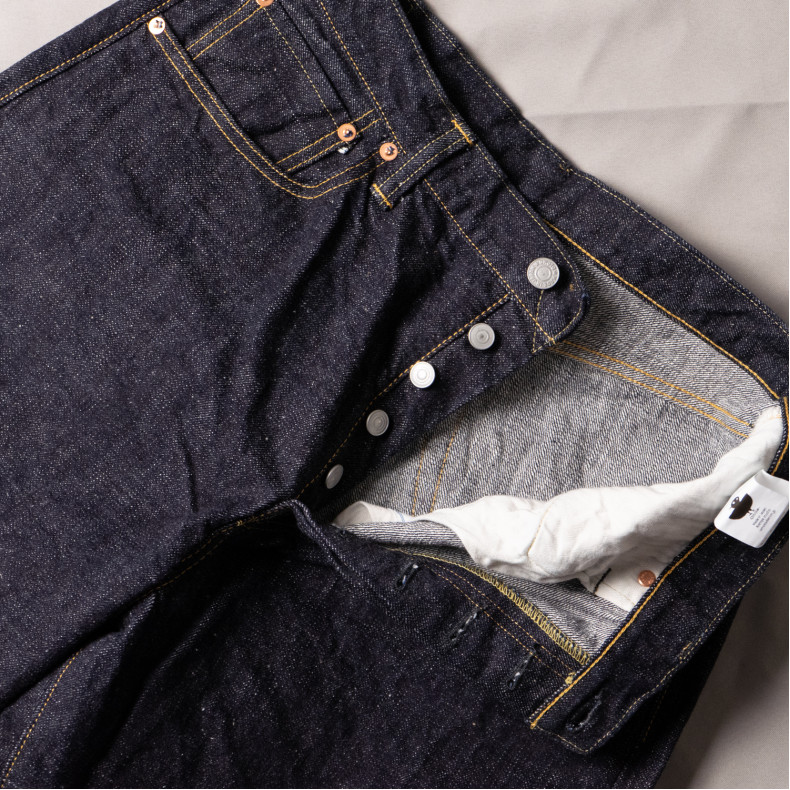 Джинсы Omoto Denim 0811 Loose Fit 15.5 Oz Slub Nep Indigo Selvedge One Wash