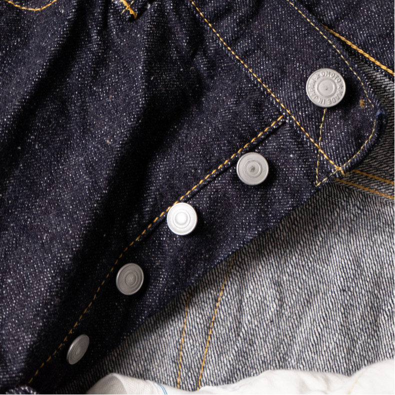 Джинсы Omoto Denim 0811 Loose Fit 15.5 Oz Slub Nep Indigo Selvedge One Wash