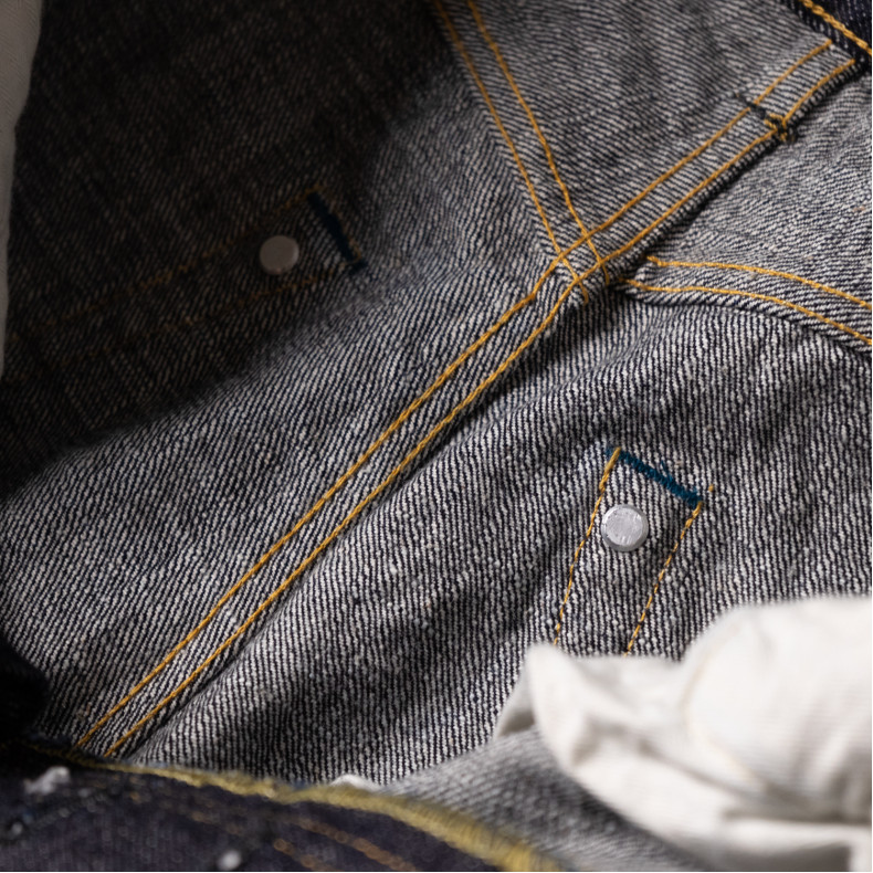 Джинсы Omoto Denim 0811 Loose Fit 15.5 Oz Slub Nep Indigo Selvedge One Wash