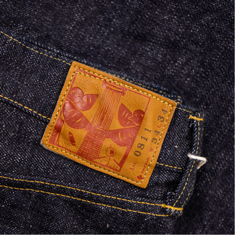 Джинсы Omoto Denim 0811 Loose Fit 15.5 Oz Slub Nep Indigo Selvedge One Wash