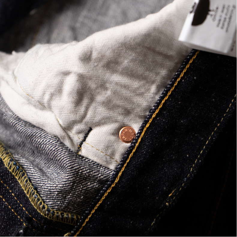 Джинсы Omoto Denim 0811 Loose Fit 15.5 Oz Slub Nep Indigo Selvedge One Wash