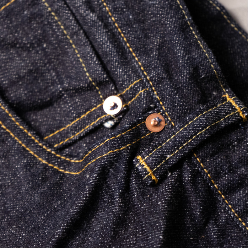 Джинсы Omoto Denim 0811 Loose Fit 15.5 Oz Slub Nep Indigo Selvedge One Wash