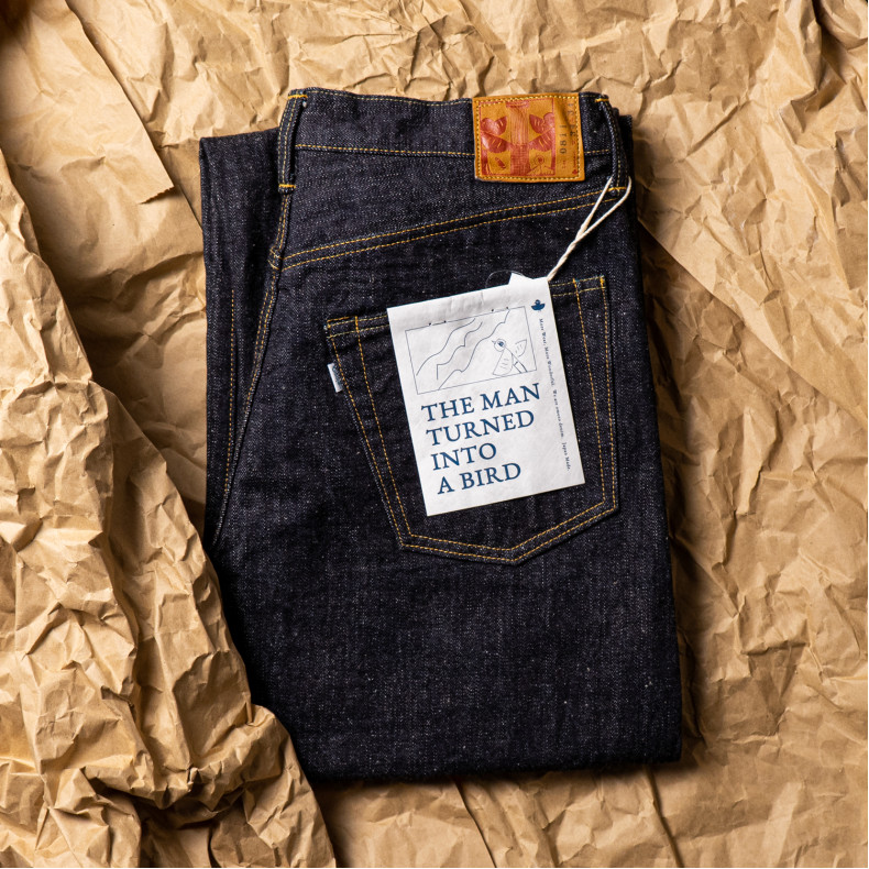 Джинсы Omoto Denim 0811 Loose Fit 15.5 Oz Slub Nep Indigo Selvedge One Wash