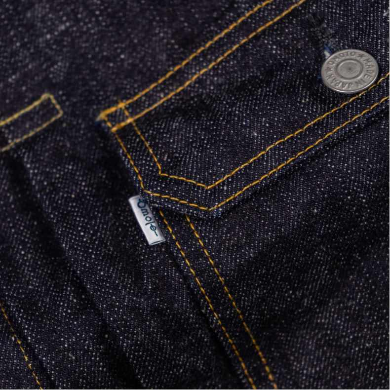 Джинсовка Omoto Denim 3211 Type-2 Jacket  15.5 Oz Slub Nep Indigo Selvedge One Wash