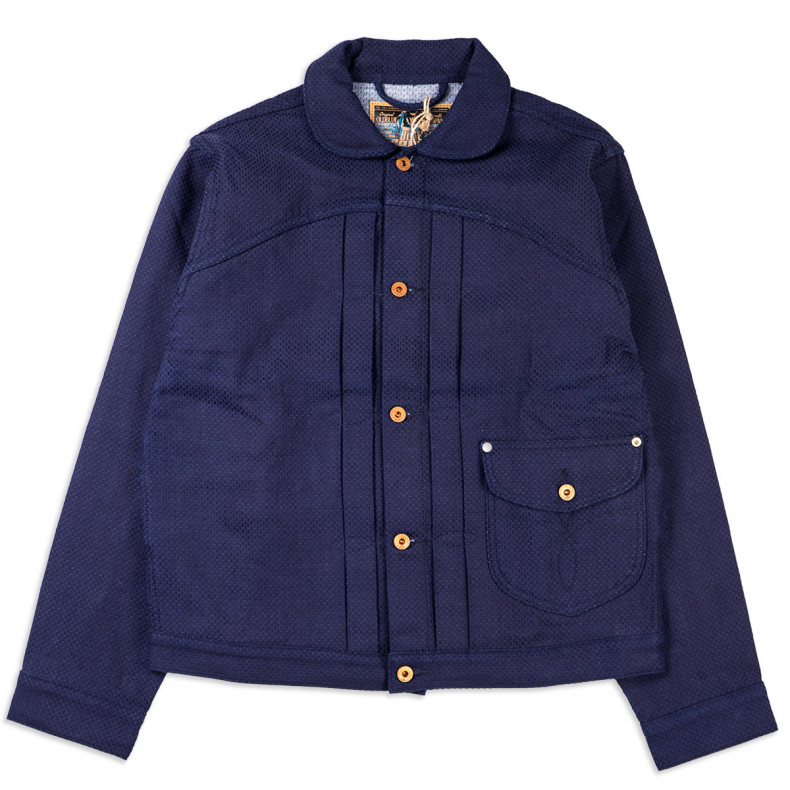 Куртка Oldblue Co. Work Jacket Type III - 17.5 Oz Indigo Sashiko Okayama