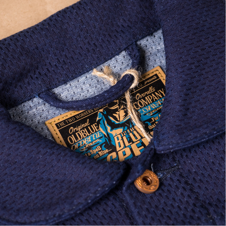 Куртка Oldblue Co. Work Jacket Type III - 17.5 Oz Indigo Sashiko Okayama