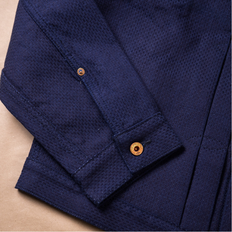 Куртка Oldblue Co. Work Jacket Type III - 17.5 Oz Indigo Sashiko Okayama