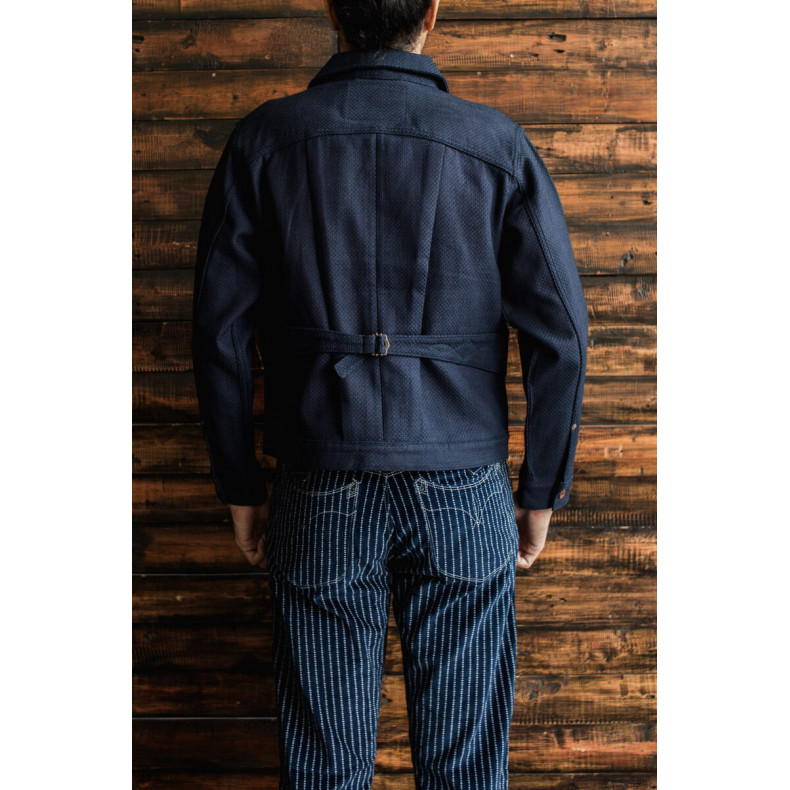Куртка Oldblue Co. Work Jacket Type III - 17.5 Oz Indigo Sashiko Okayama