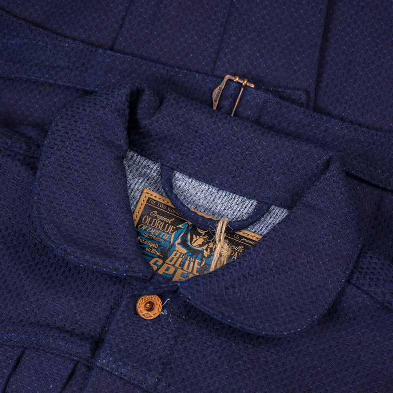Куртка Oldblue Co. Work Jacket Type III - 17.5 Oz Indigo Sashiko Okayama