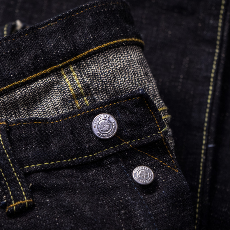 Джинсы WarpWeft Company Shide2 - Relax Tapered - 19 oz ID X Fox Beige Broken Twill Slub Selvedge