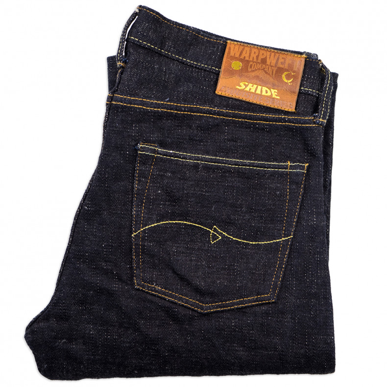 Джинсы WarpWeft Company Shide2 - Relax Tapered - 19 oz ID X Fox Beige Broken Twill Slub Selvedge