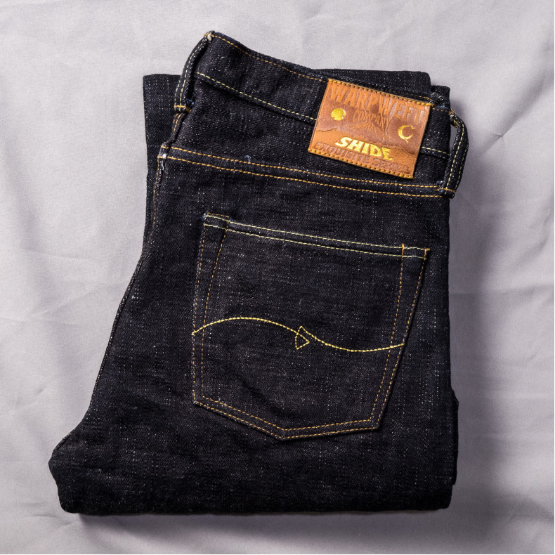 Джинсы WarpWeft Company Shide2 - Relax Tapered - 19 oz ID X Fox Beige Broken Twill Slub Selvedge